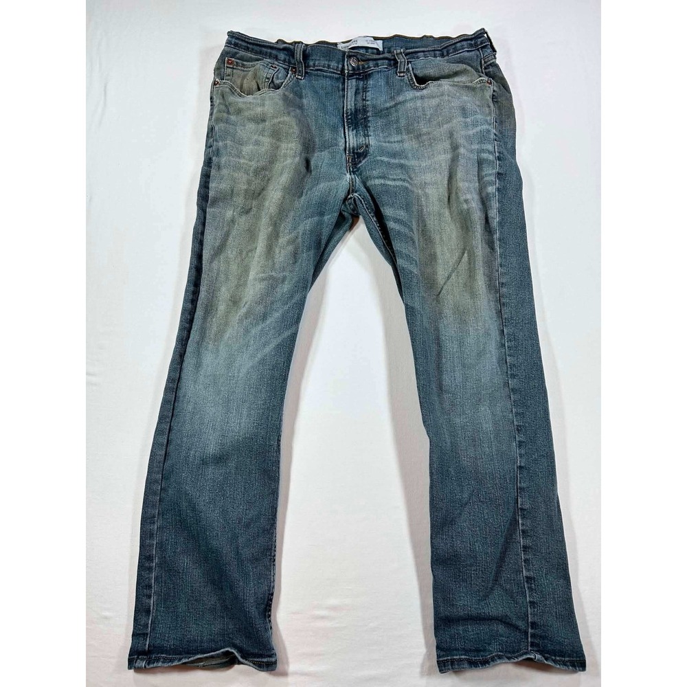 Signature by Levi Strauss & Co Mens S51 Straight Fit Blue Jeans 38x30 Wash